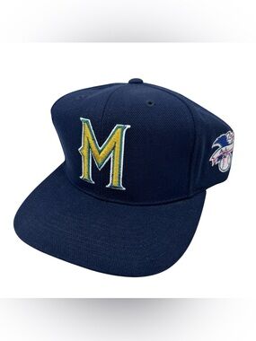 MILWAUKEE BREWERS Baseball Hat Cap Wool MLB Blue